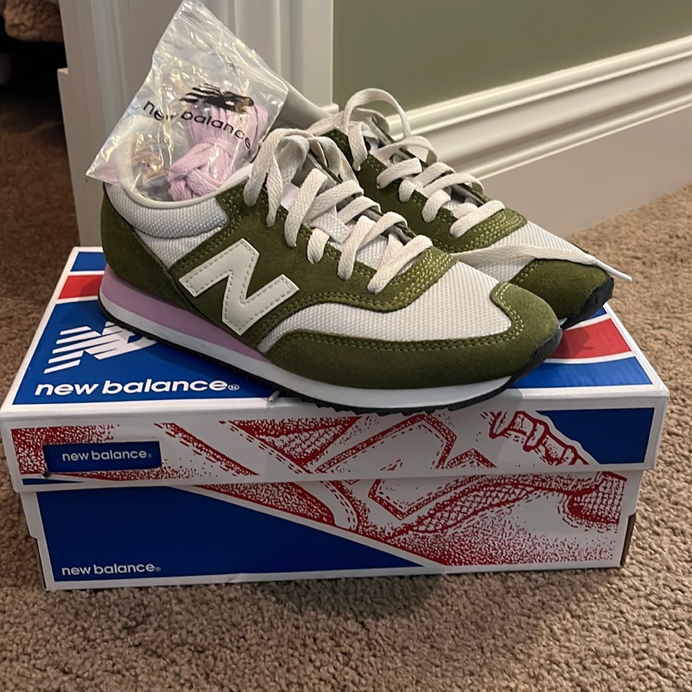 Purple & Green New Balance Classics Sneakers